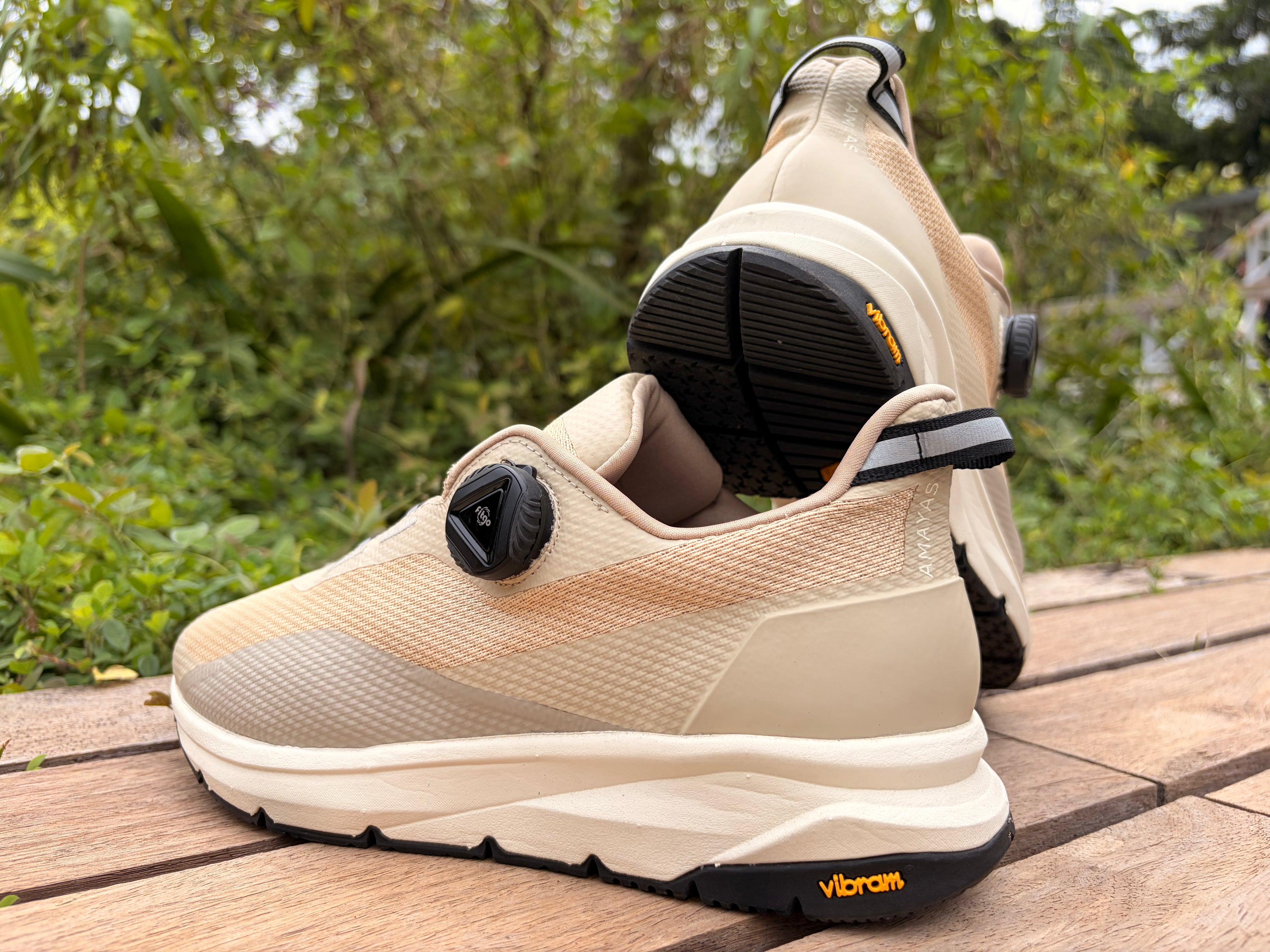 AMAYAS V1 in Desert Khaki everyday walking shoe designed for active adults in Singapore